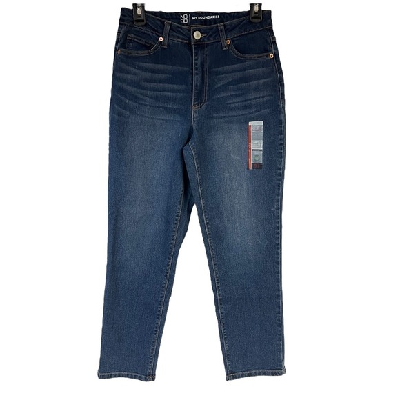 NOBO No Boundaries Jeans Juniors 7‎ Blue High Rise Mom Retro Casual Y2K NEW - Picture 4 of 12
